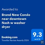 Brand New Near Downtown Nash W Washer Dryer * Nashville