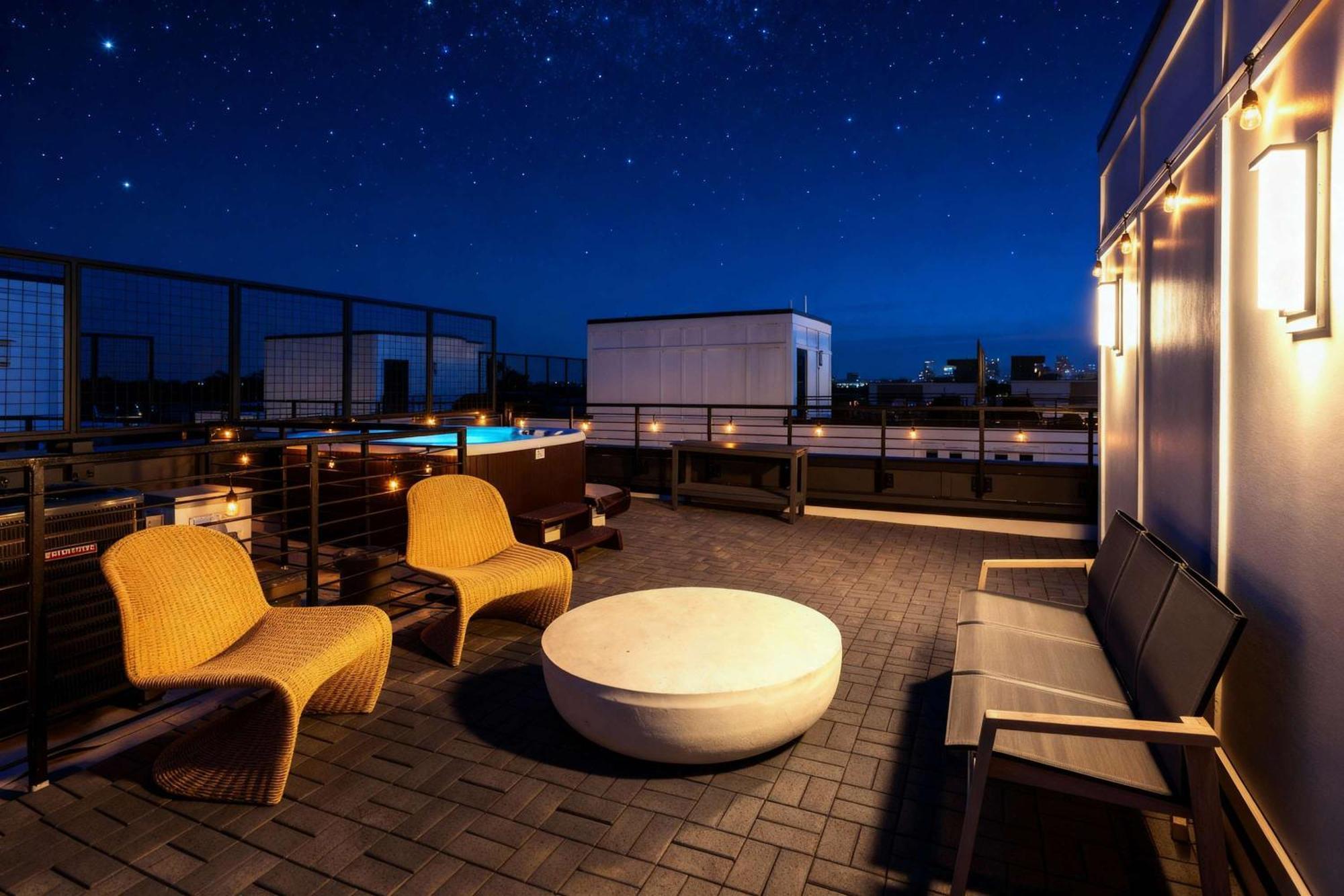 Rooftop Hot Tub Fire Pit 6br Near Broadway Holiday home *