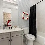 The Americana Abode Rooftop Hot Tub Game Holiday home