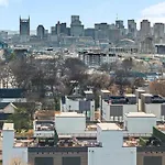 Skyline Views Rooftop Retreat Fire Pit Grill