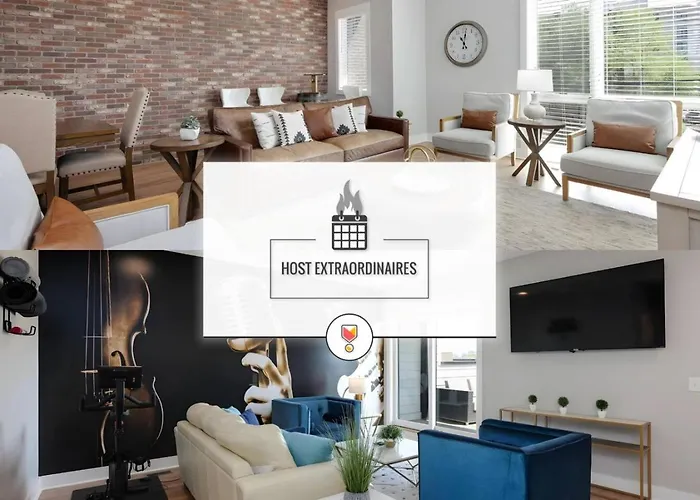 Two Townhomes Rooftop Lounges With Skyline Views