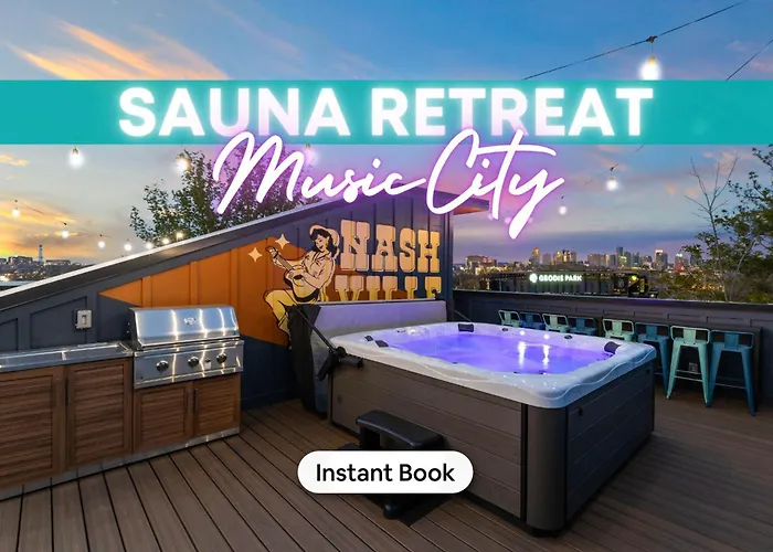 Rooftop Deck Hot Tub Game Room Downtown Nashville