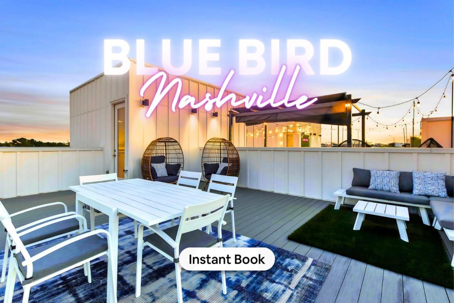 New Blue Bird Haven 13beds Rooftop View Free Parking