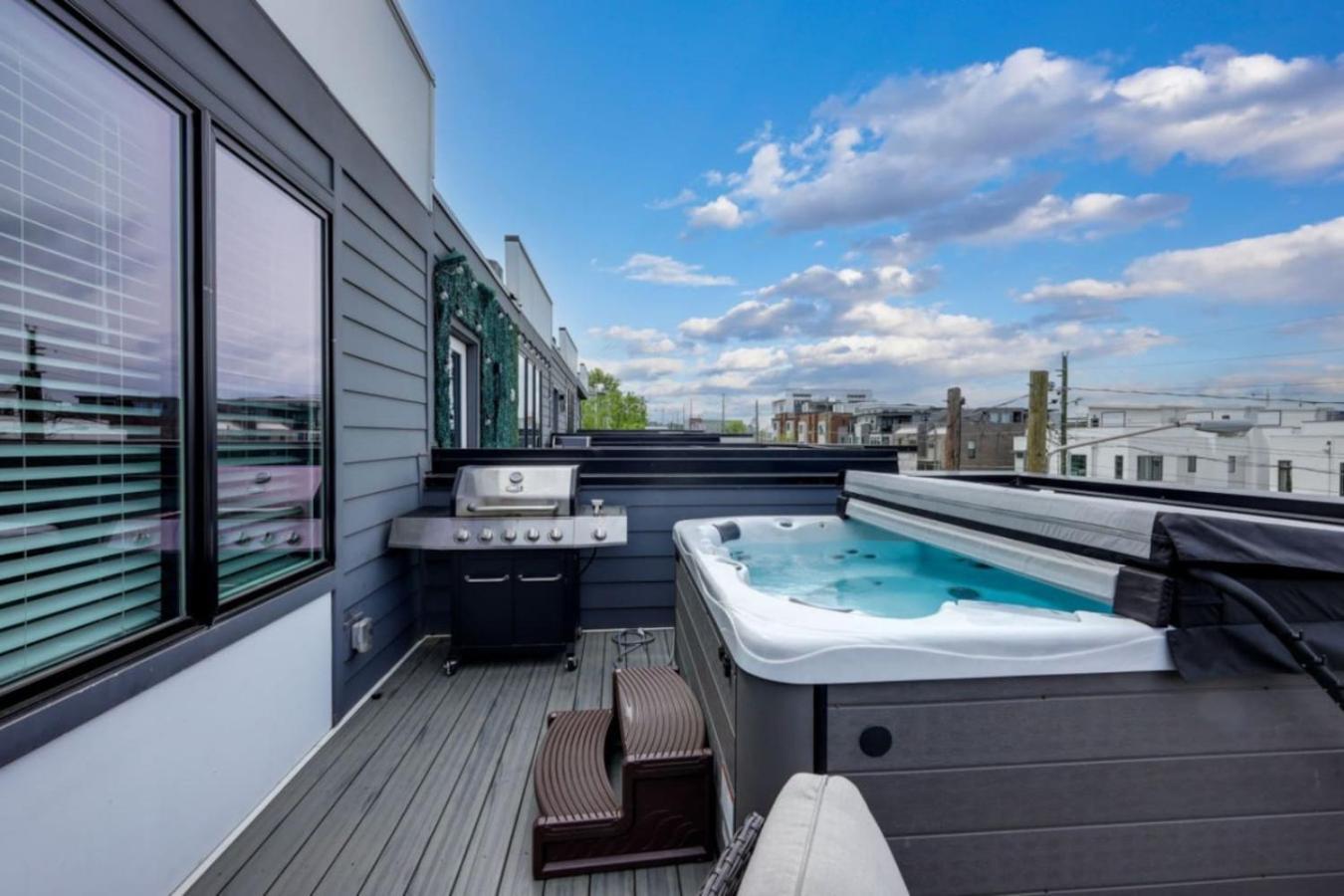 Urban Elegance Rooftop Lounge With Hot Tub