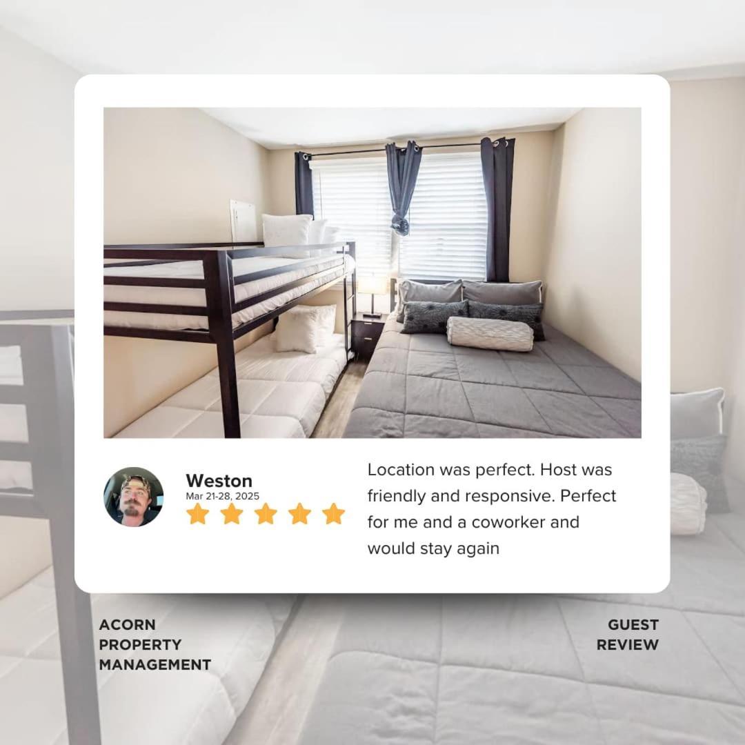Sleeps 6-full Kitchen-4 Beds-big Couch-officespace Apartment *
