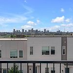 Big New And Modern With Skyline View Mural And Ping Pong