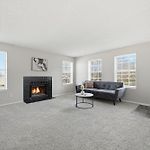 Comfortable Layout With Fireplace And Dining Area