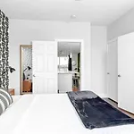 Big New And Modern With Skyline View Mural And Ping Pong