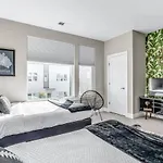 Big New And Modern With Skyline View Mural And Ping Pong * Nashville