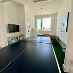 Big New And Modern With Skyline View Mural And Ping Pong Nashville