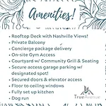 Smart, Stylish Music - Concierge, Restaurants, Gym, Rooftop Patio, Parking Nashville