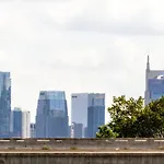 Skyline Serenity Rooftop Patio With Ping Pong