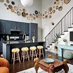 Stylish Boho Courtyard Loft With King Beds In 12s At 1 Of 7 Themed Lofts At Cowrite, Find Coffee And Tacos Downstairs, Complimentary Spin Class, Walk To Shopping In 12 South, 10 Minutes To Broadway, Parking, 24 Hr Hospitality *
