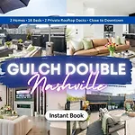 Dual Homes Rooftop Deck In Downtown *