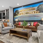Elegant Nash Karaoke Haven With Rooftop Fire Table