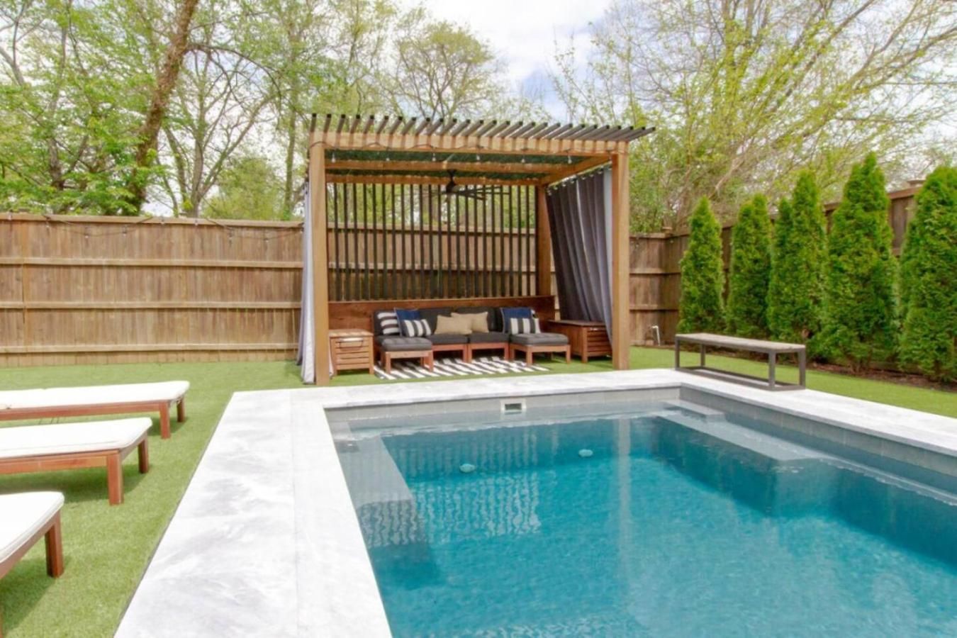 East Retreat Large Pool Outdoor Oasis Nashville