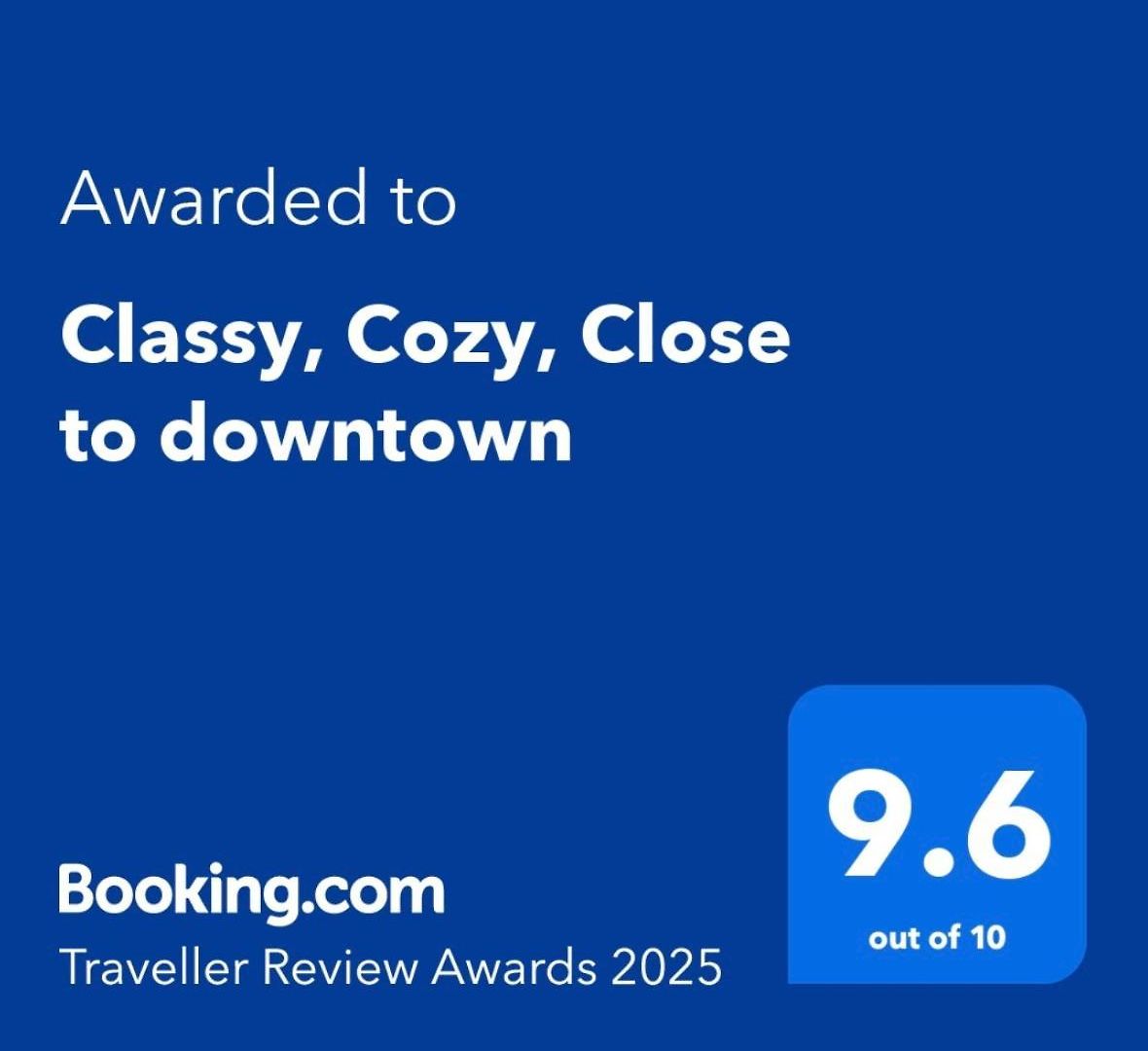 Classy, Cozy, Close To Downtown