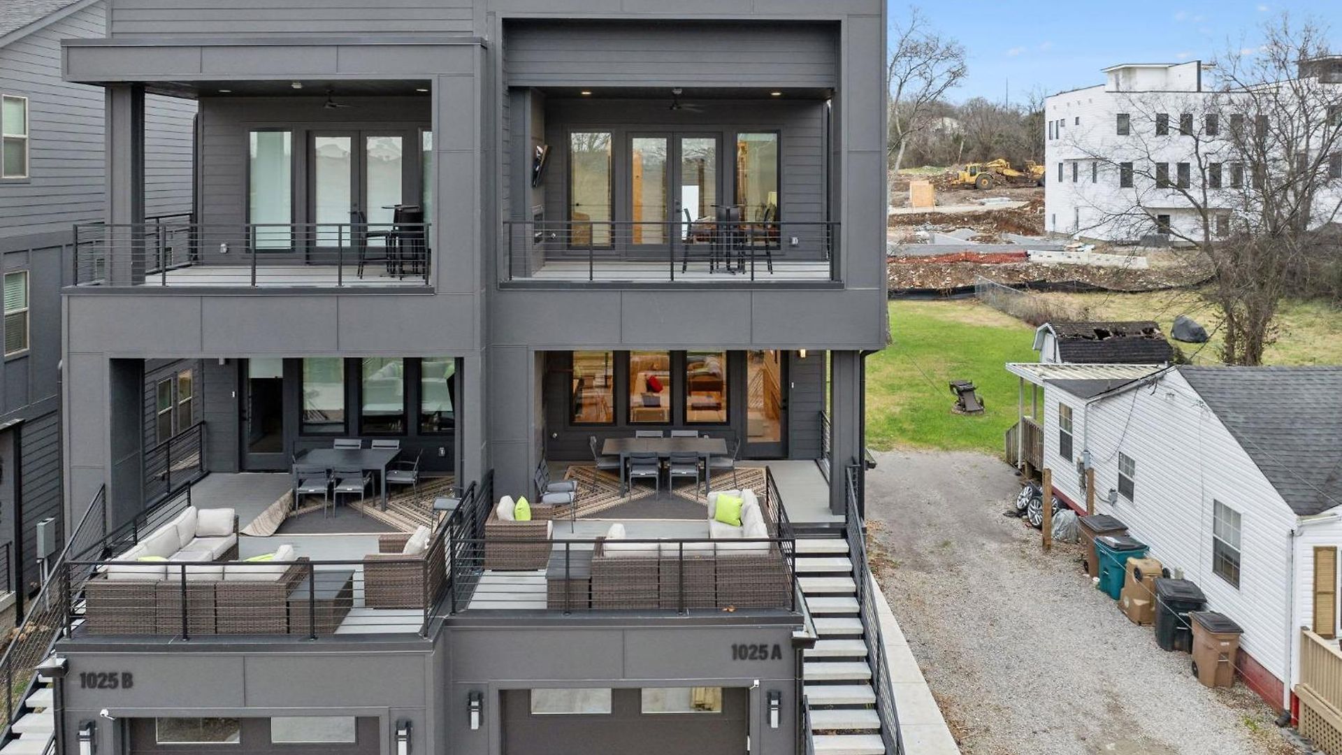 Sleek Multi-level Rooftop Views & Pool Table