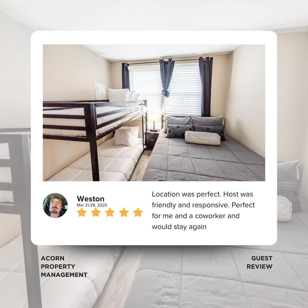 Sleeps 6-full Kitchen-4 Beds-big Couch-officespace Apartment *