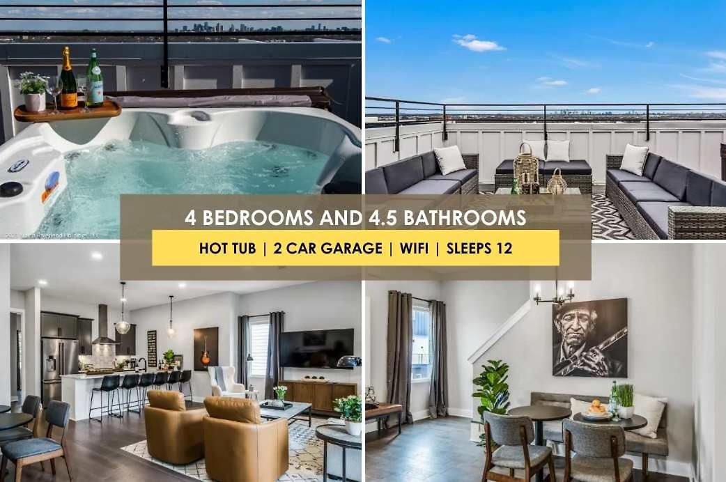 Stylish - Rooftop Deck - Hot Tub Holiday home Nashville
