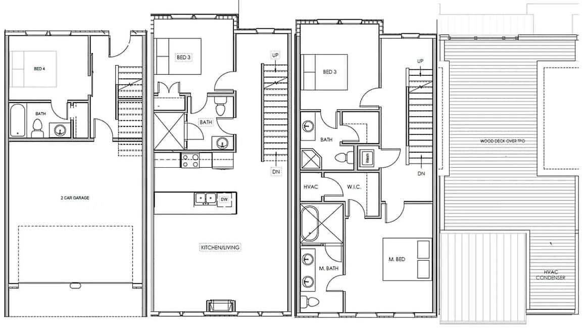 Holiday home New Bright Modern Townhome With Rooftop & Garage *