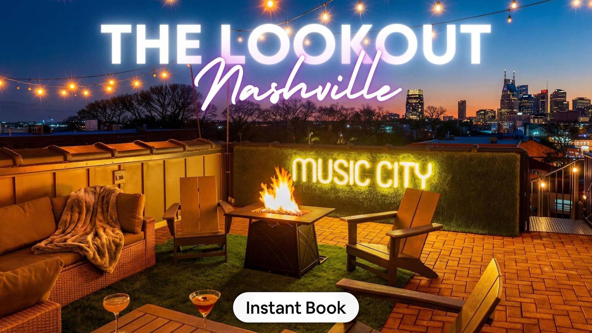 Skyline Views With Double Rooftop Deck & Game Holiday home Nashville