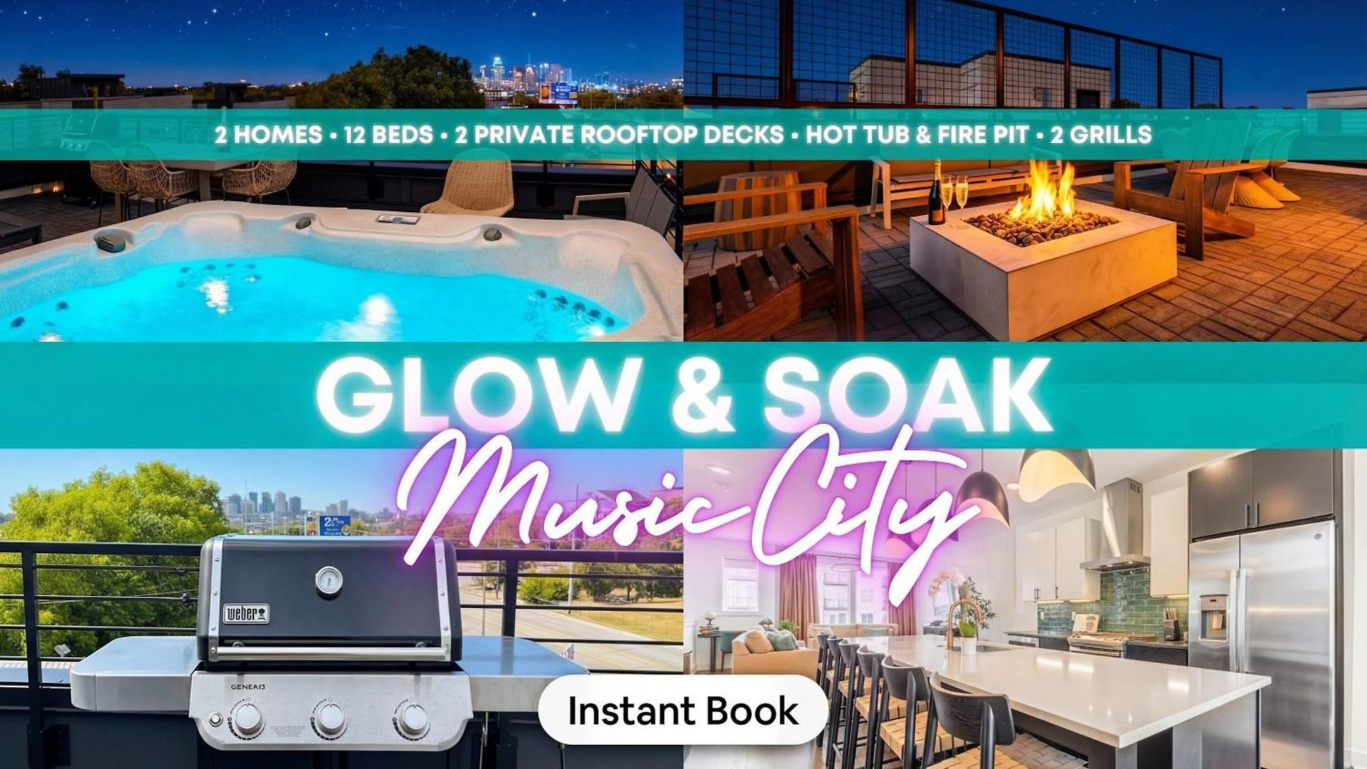 8br Rooftops With Hot Tub Fire Pit Skyline Views Nashville