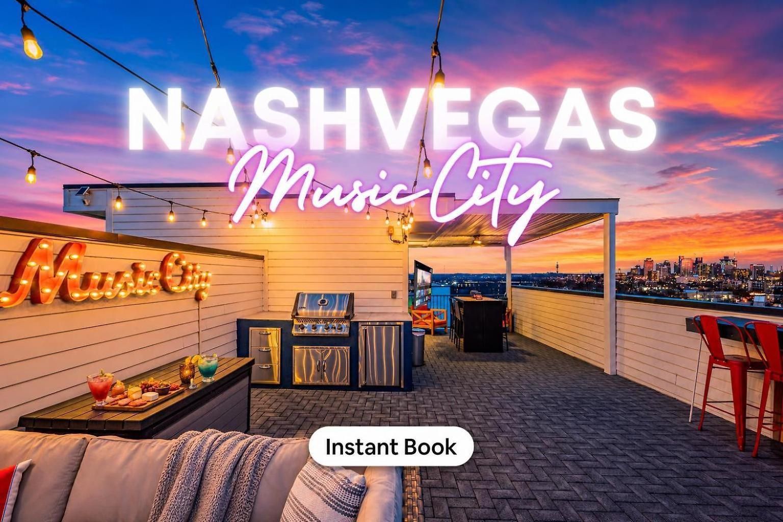 New Nashvegas Downtown Rooftop Views 13beds *