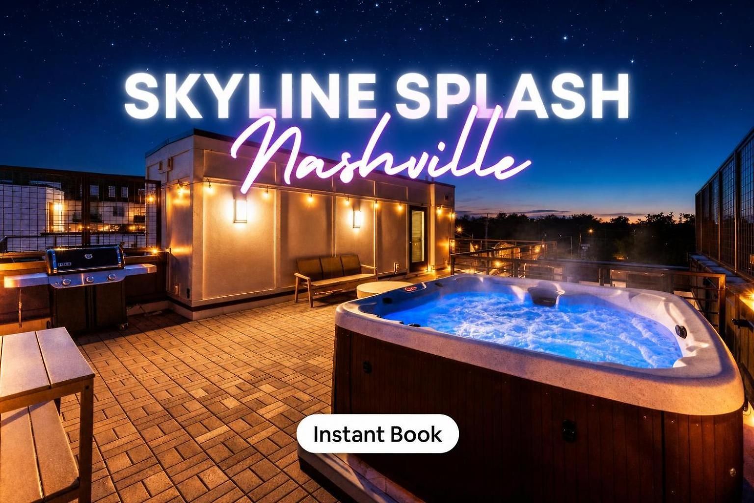 Rooftop Hot Tub & Skyline Views Near Broadway Holiday home *