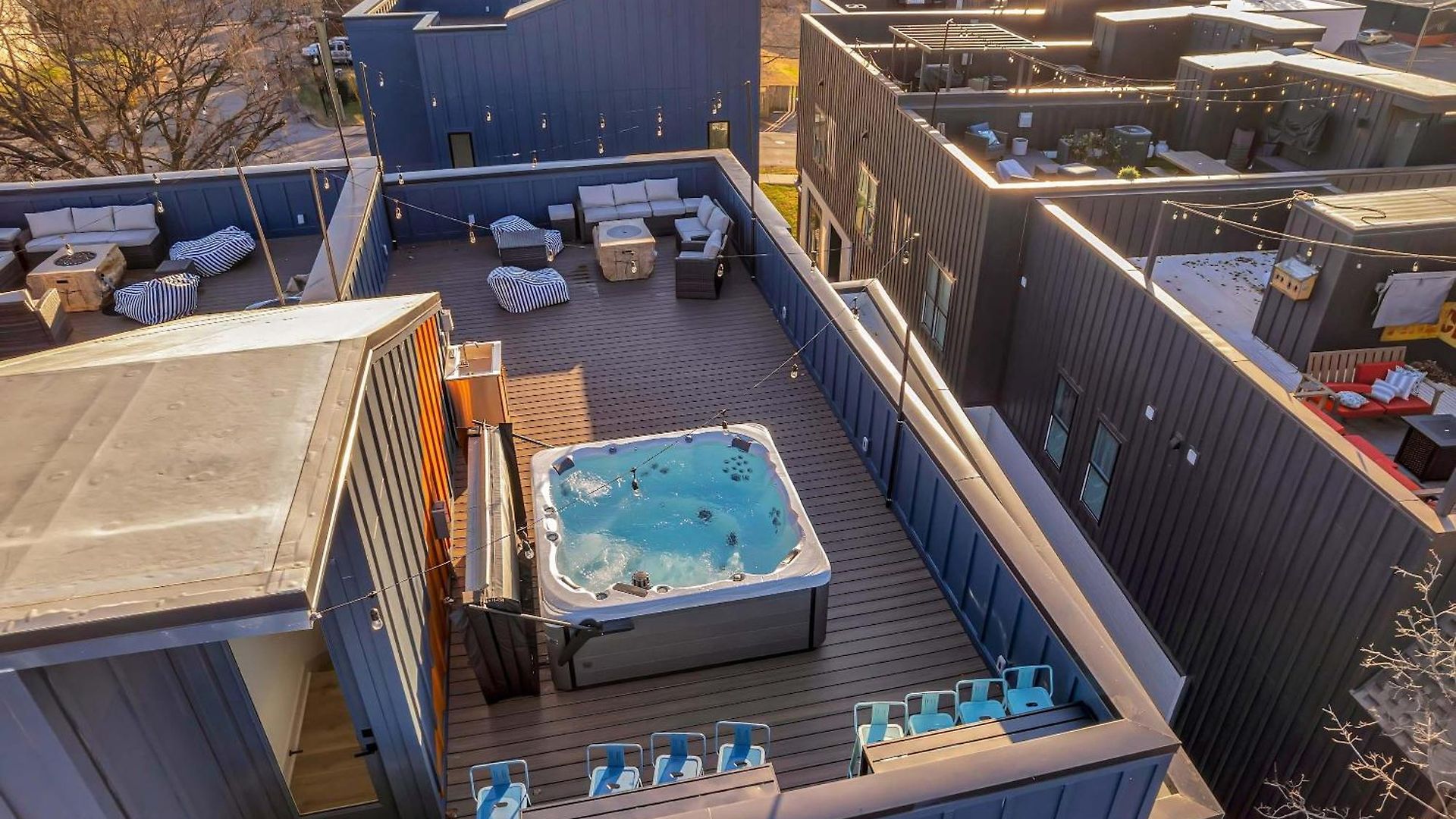 Twin Homes Rooftop Deck Hot Tub Outdoor Kitchen Nashville