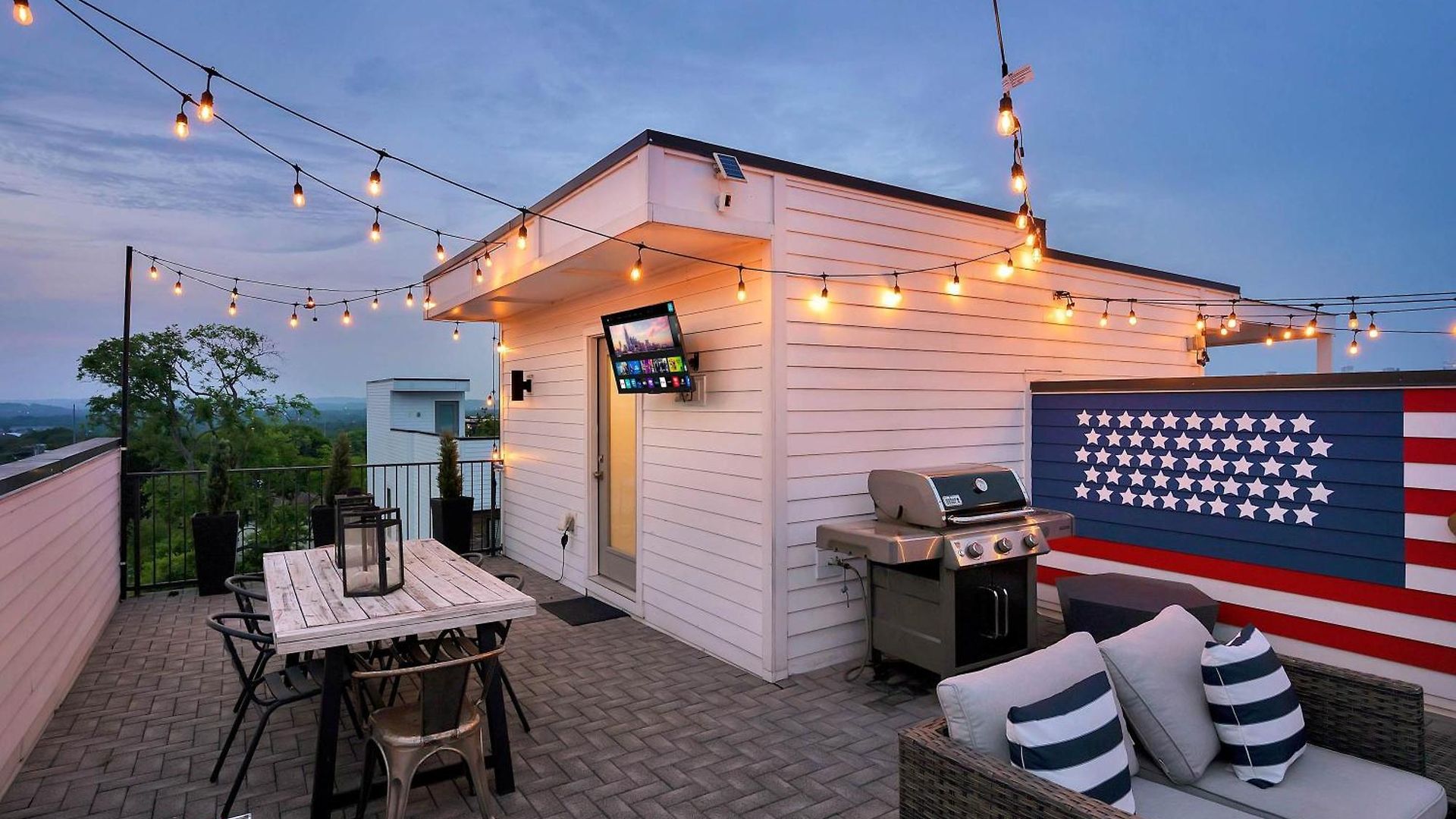 Ultimate Rooftop Double Games Bbq Skyline Views Holiday home Nashville