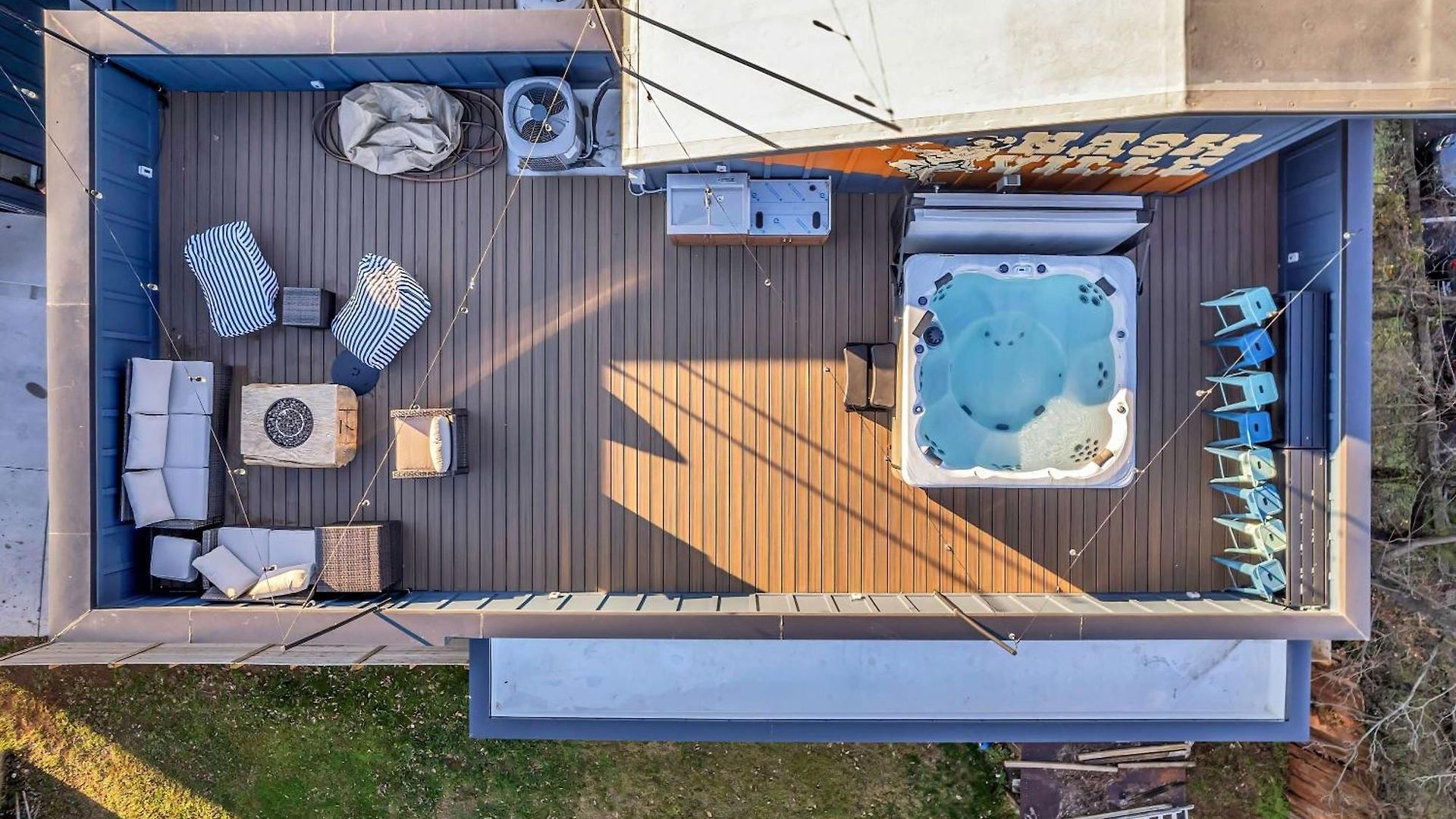 Twin Homes Rooftop Deck Hot Tub Outdoor Kitchen Nashville