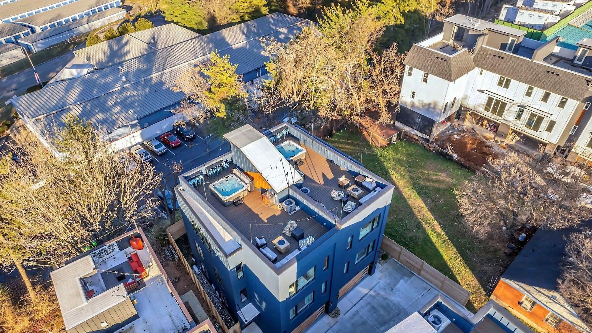Twin Homes Rooftop Deck Hot Tub Outdoor Kitchen Nashville