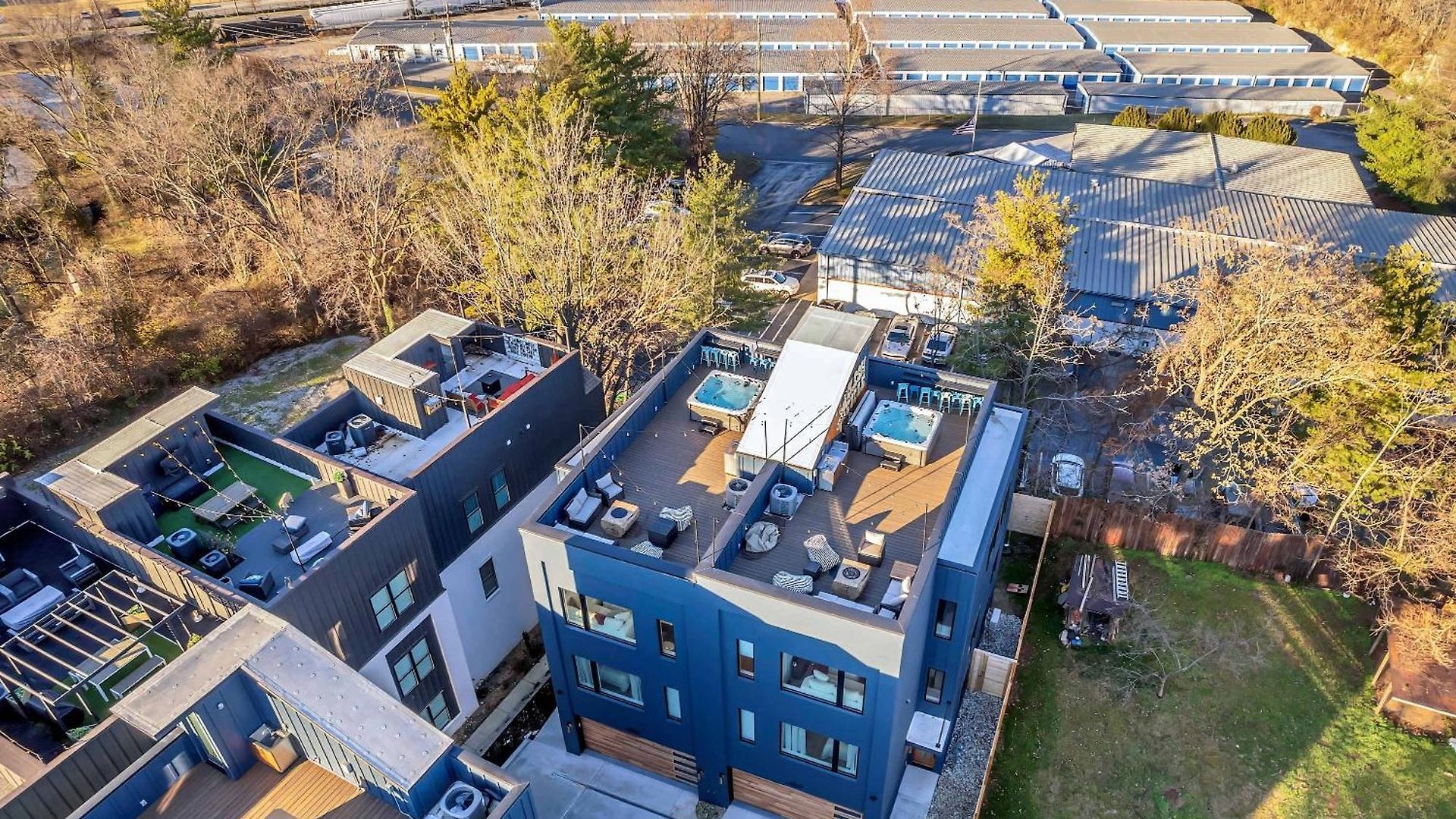 Twin Homes Rooftop Deck Hot Tub Outdoor Kitchen Nashville