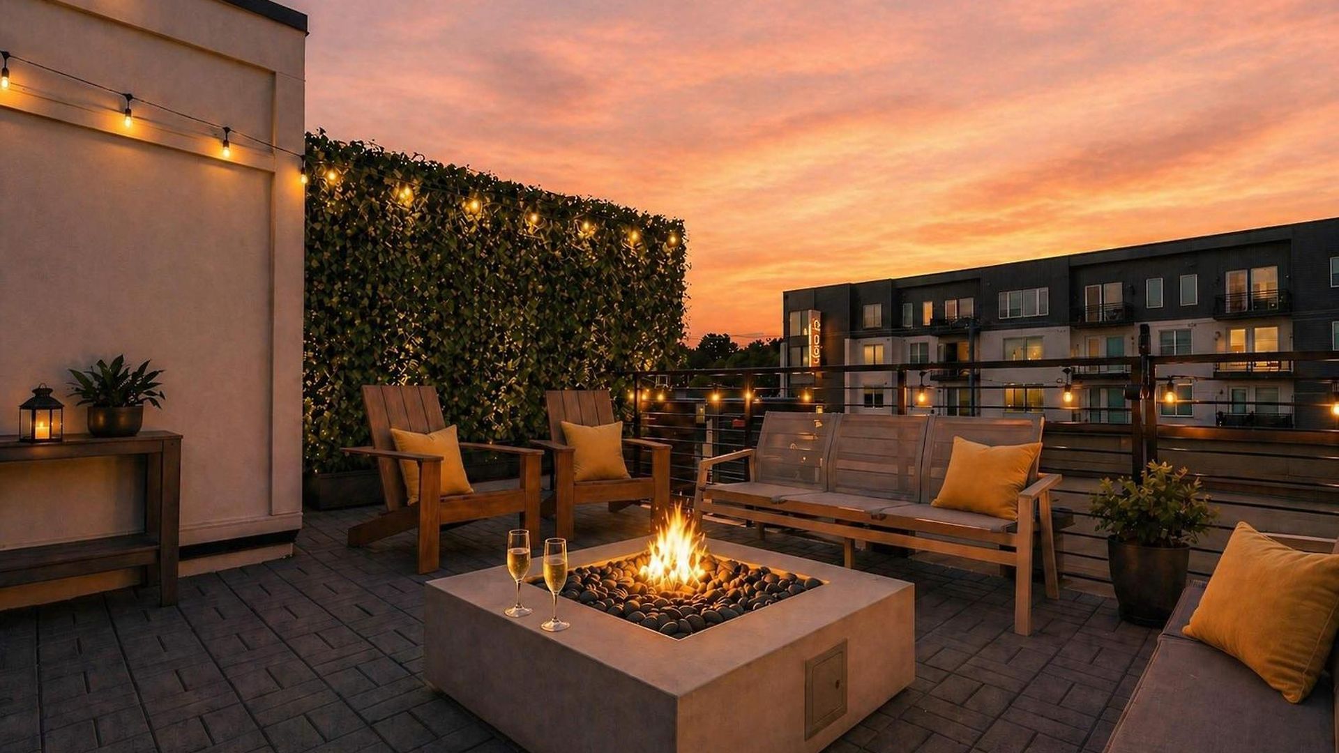 Nash Skyline Views Rooftop With Fire Pit Grill * Nashville