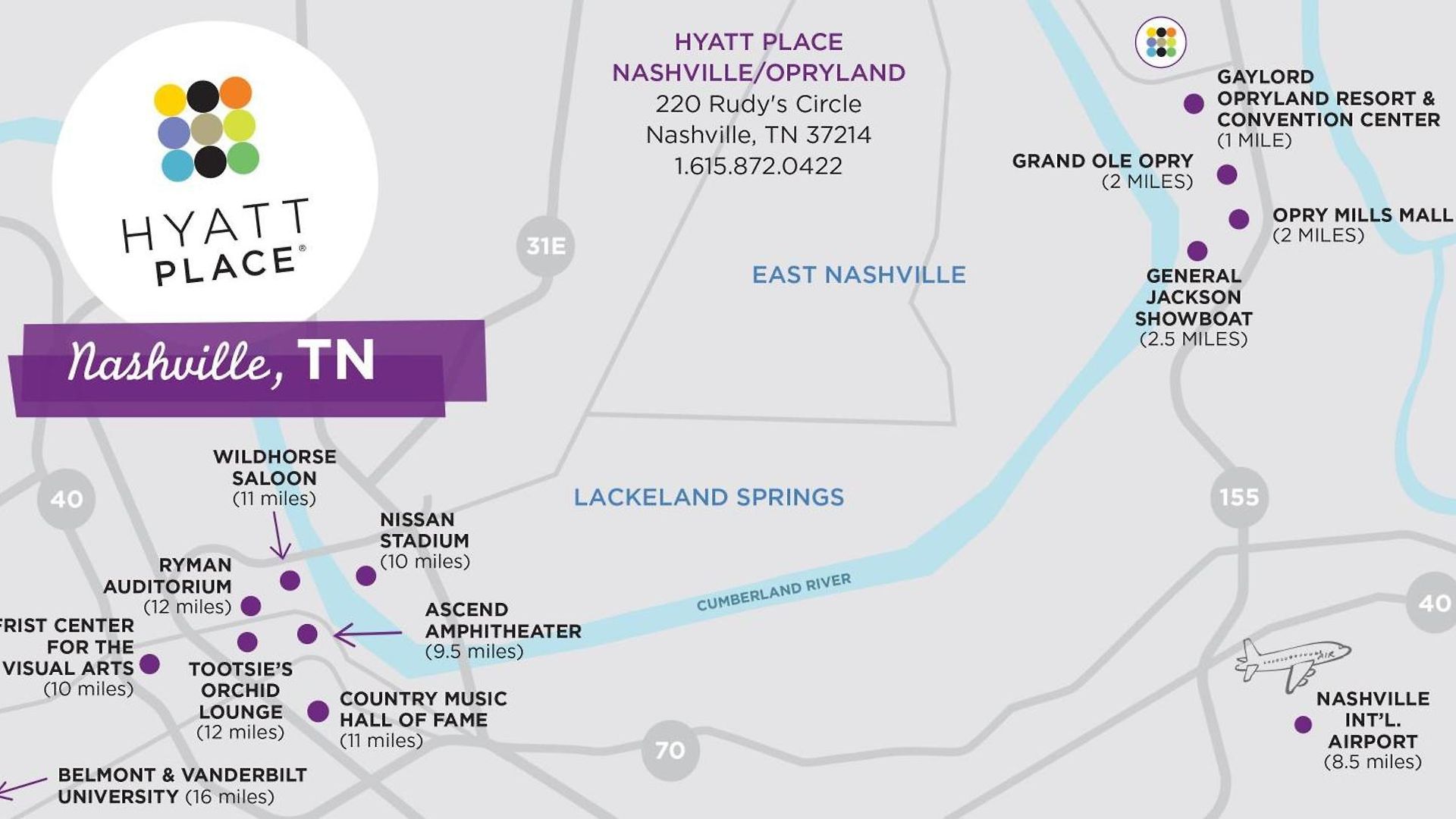 Hyatt Place Nashville/Opryland 3*