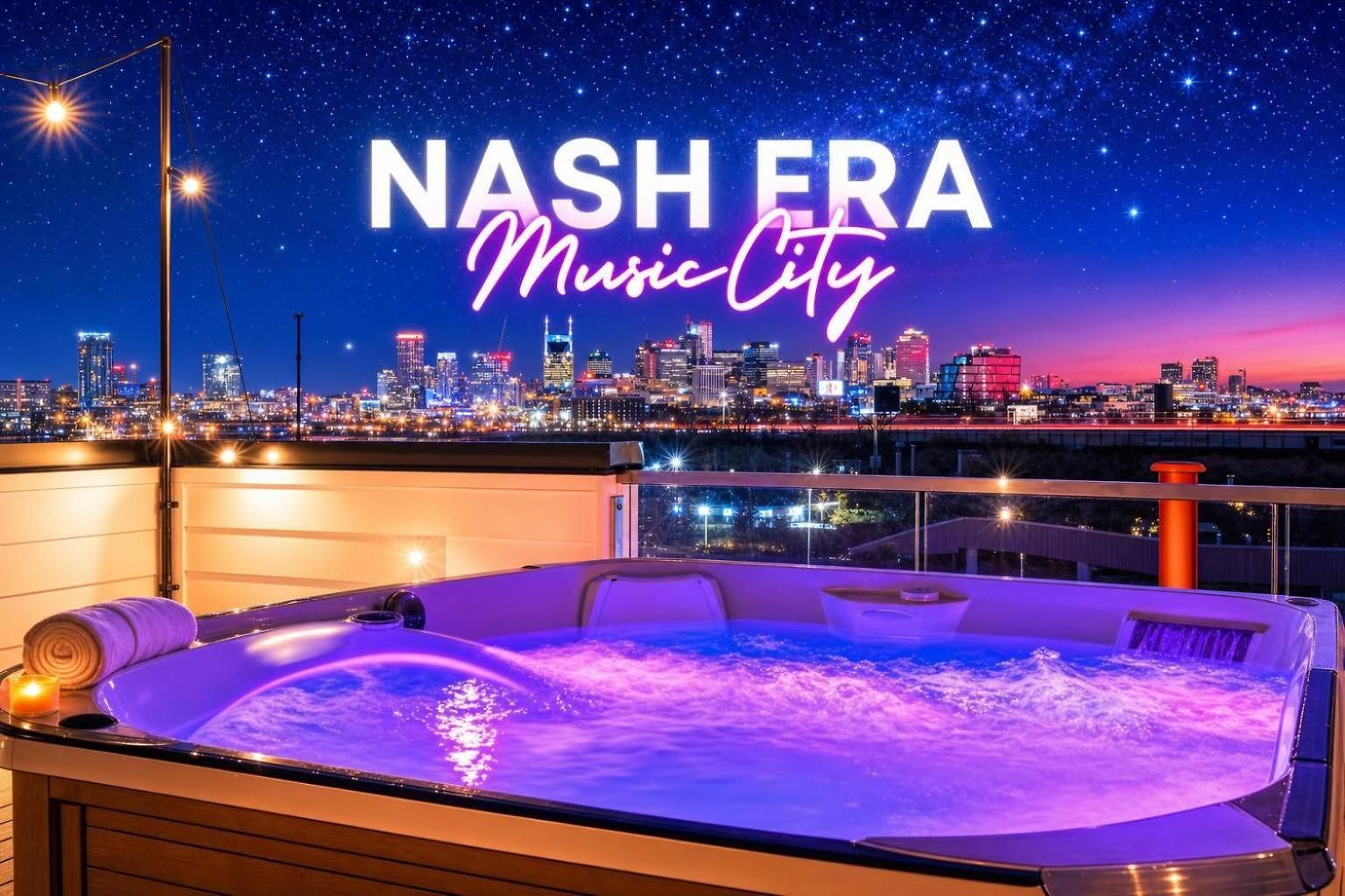 New Nash Eras - 15 Beds - Hot Tub On Rooftop Deck