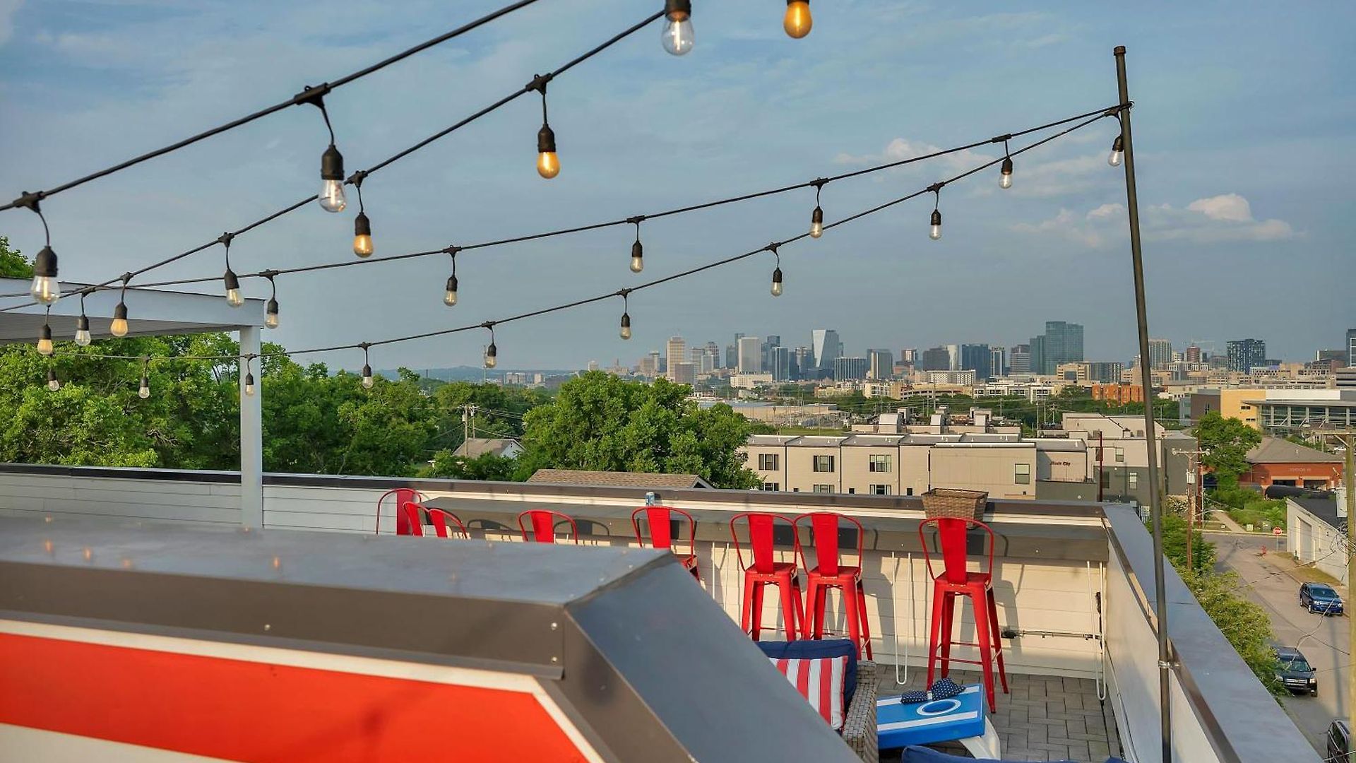 Ultimate Rooftop Double Games Bbq Skyline Views