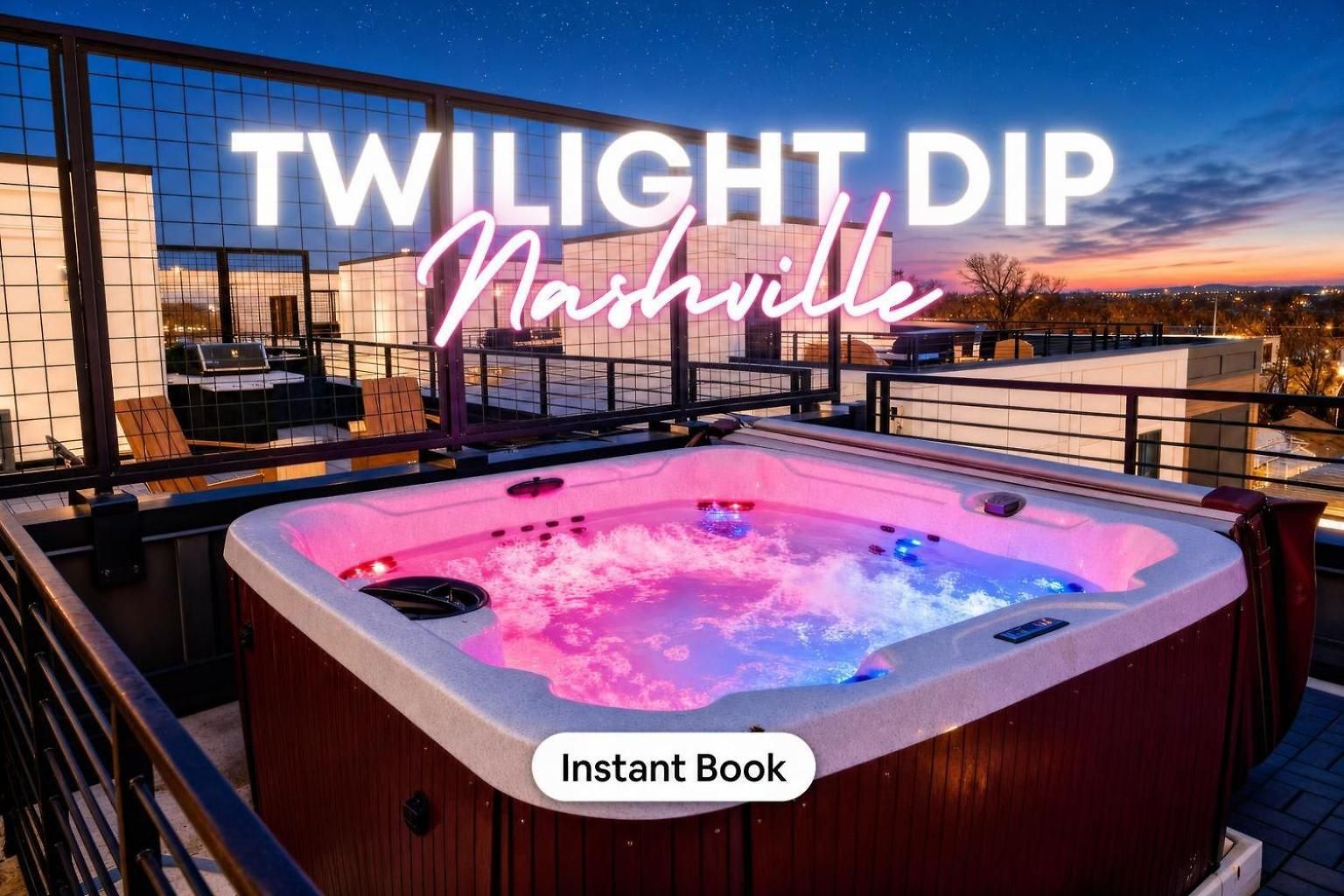 Escape With Skyline Deck And Hot Tub Nashville