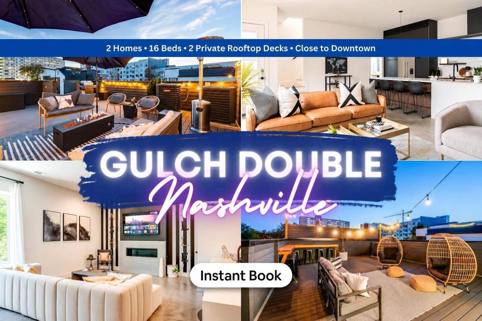 Dual Homes Rooftop Deck In Downtown Holiday home Nashville