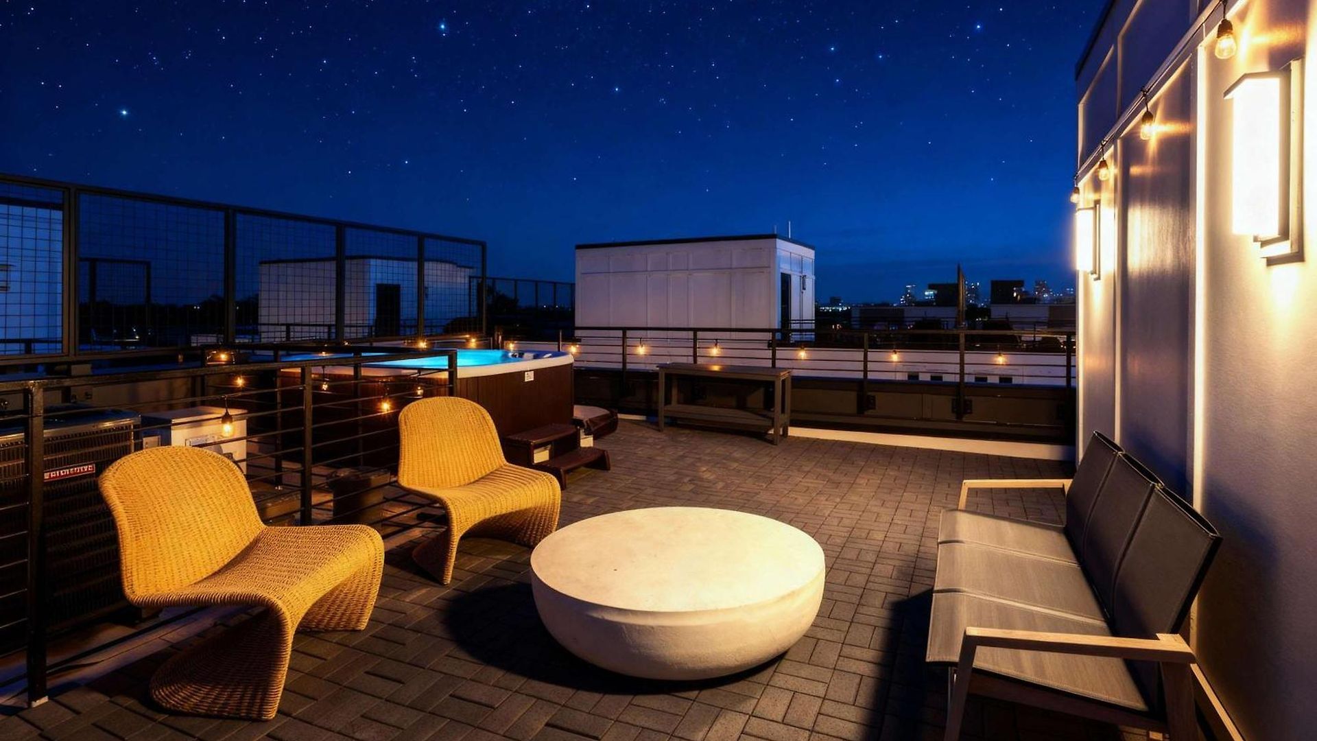 Holiday home Rooftop Hot Tub Fire Pit 6br Near Broadway *