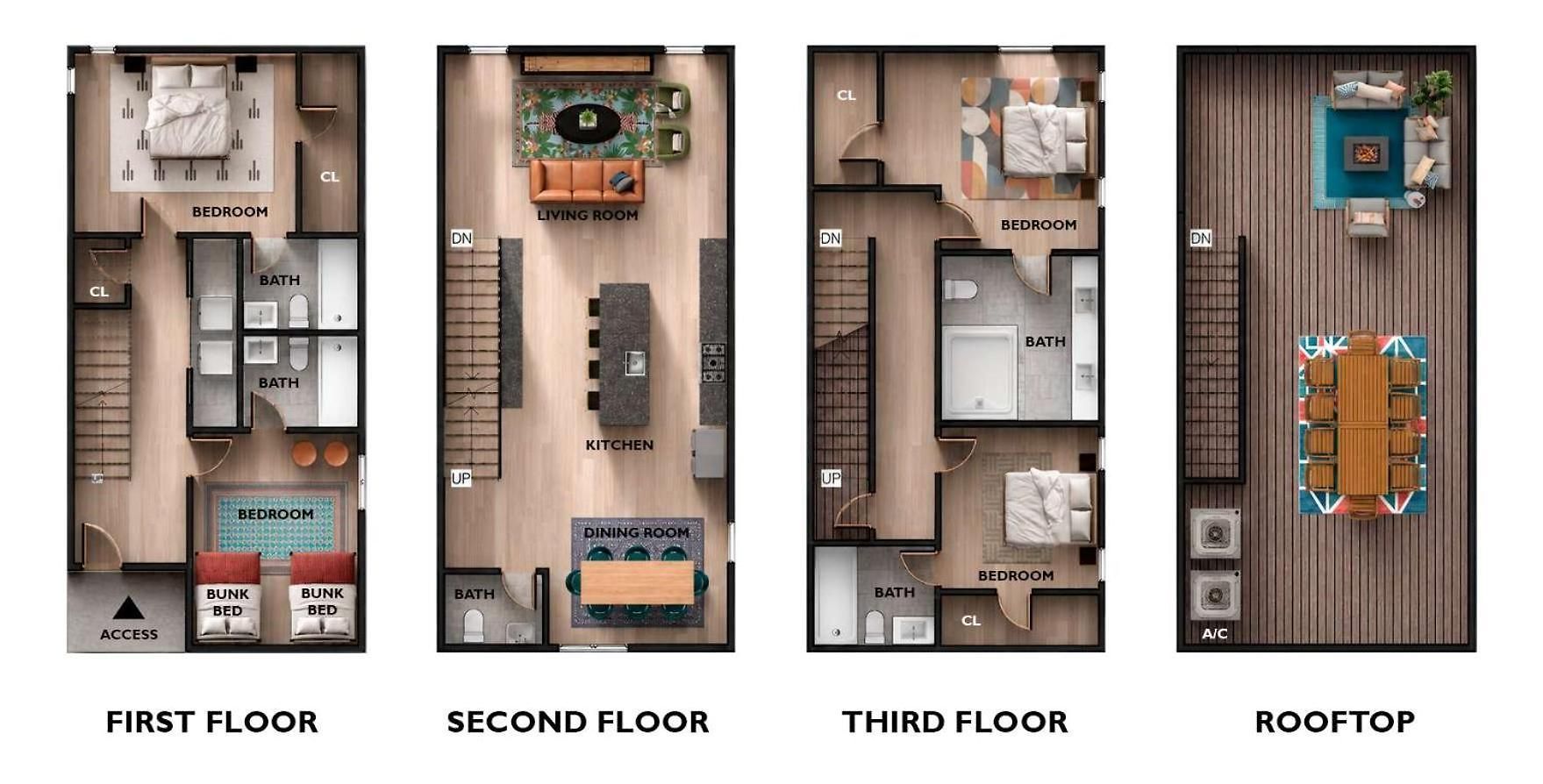 The Duet - Rooftop Lounge - 5 Mins To Broadway Holiday home