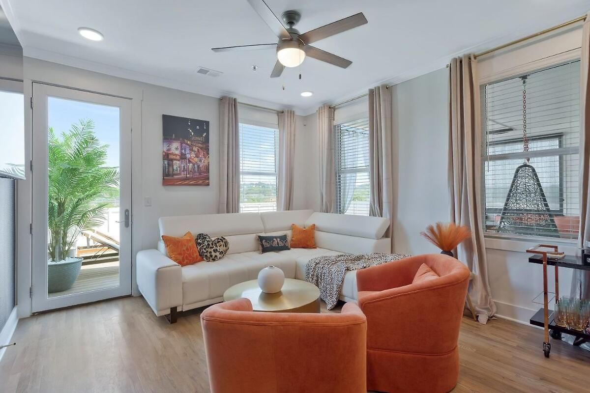 Retronash Penthouse Sleeps 7 Terrace Downtown View Apartment