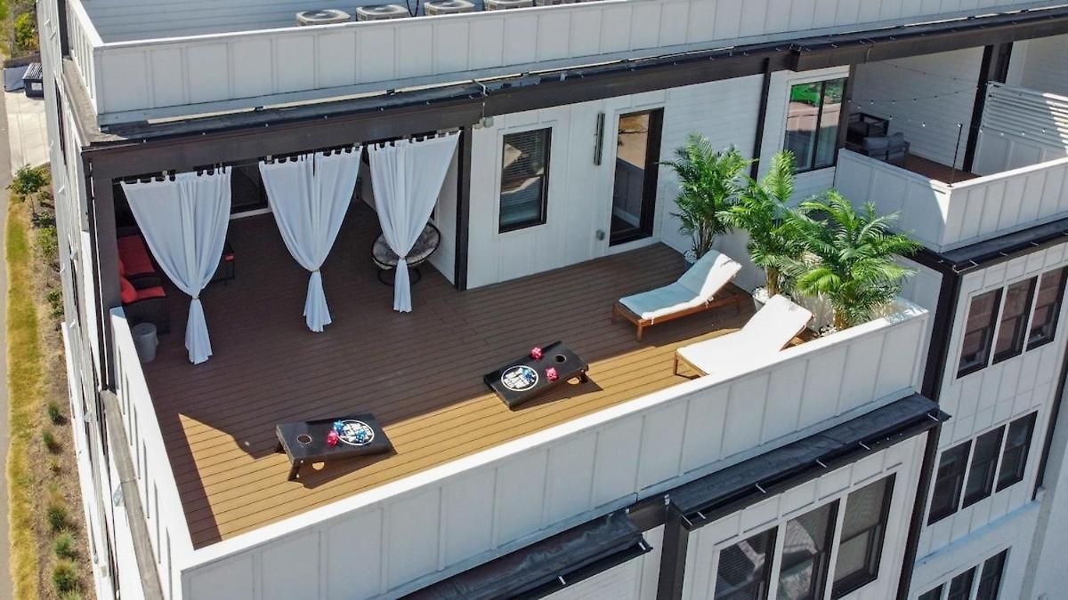 Retronash Penthouse Sleeps 7 Terrace Downtown View Apartment Nashville