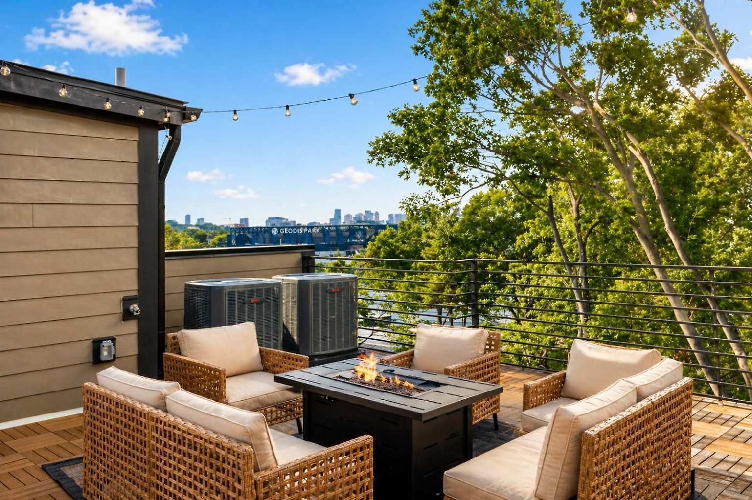 Modern 4br Townhouse Rooftop Lounge * Nashville