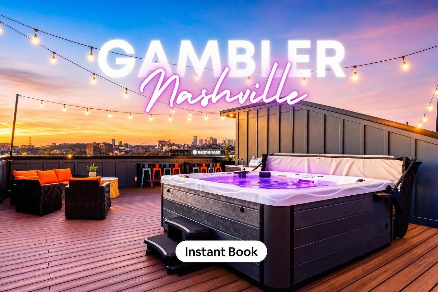 Hot Tub Poker Pool Table & Rooftop Mls View Holiday home *