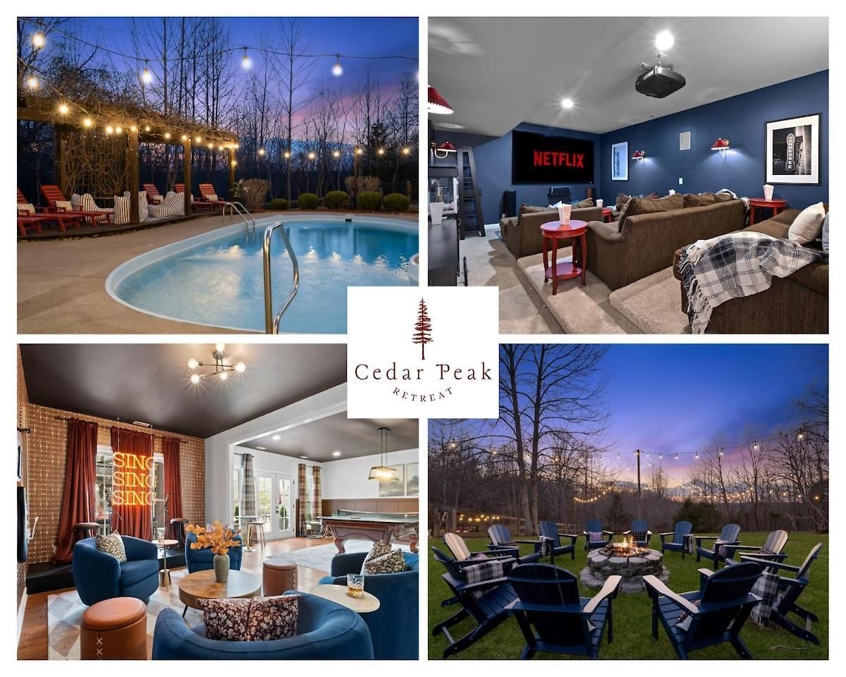 Cedar Peak - Pool Hot Tub & Gym Sleeps 24 *