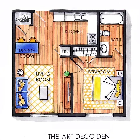 Dolly's Art Deco - Luxe Near Broadway *