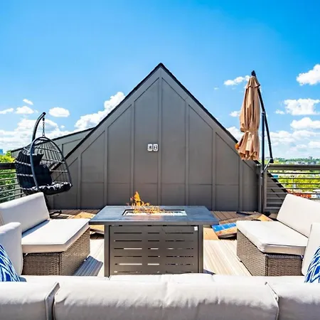 10 Min To Dt - Rooftop, Garage, Firepit, W&d Nashville