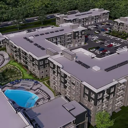 Apartment 5min To Dt Pool King Bed Full Gym Parking *
